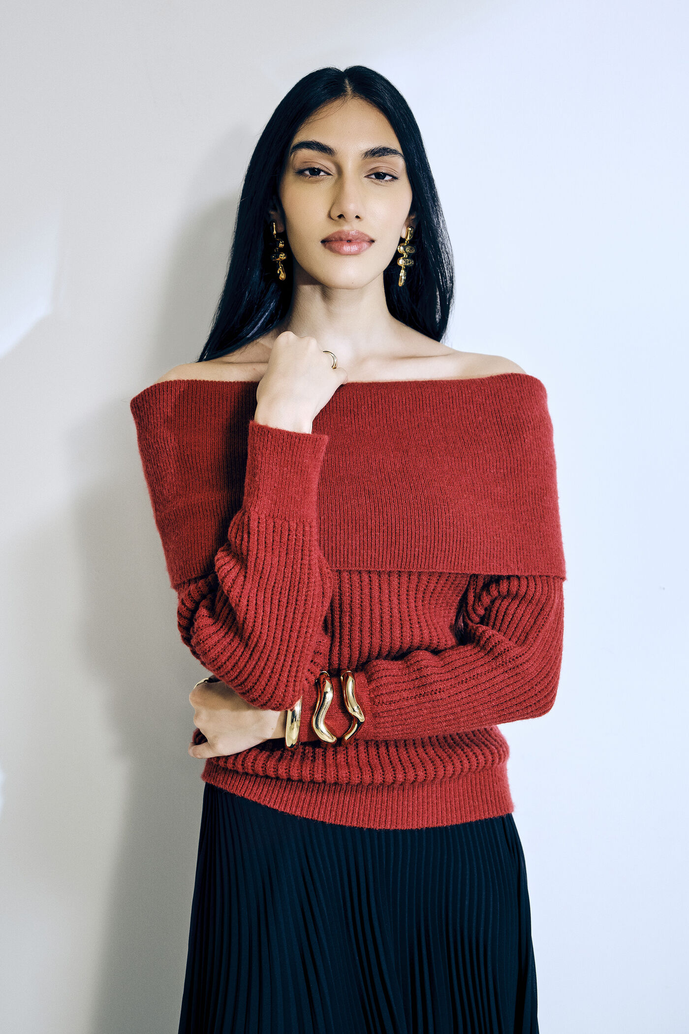 Astro Dust Off-Shoulder Sweater